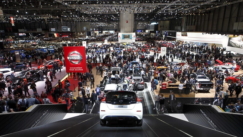 Der 89. Genfer Autosalon muss kurz vor seiner Eröffnung am 7. März die Absagen des südkoreanischen Herstellers Hyundai und der britischen Jaguar Land Rover hinnehmen. Dafür profitiert Nissan durch mehr Aussstellungsfläche. (Archiv)