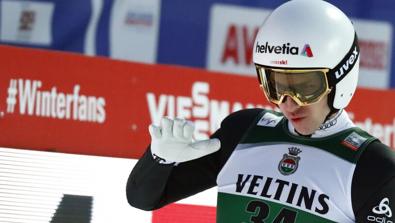 Kein Grund zur Zufriedenheit: Simon Ammann scheiterte in Oberstdorf bereits in der Qualifikation