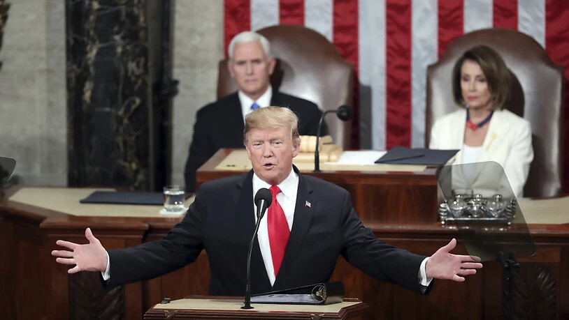US-Präsident Donald Trump forderte in einer weiteren Rede an die Nation am Dienstagabend (Ortszeit) die grossen US-Parteien zur Kompromisssuche auf.