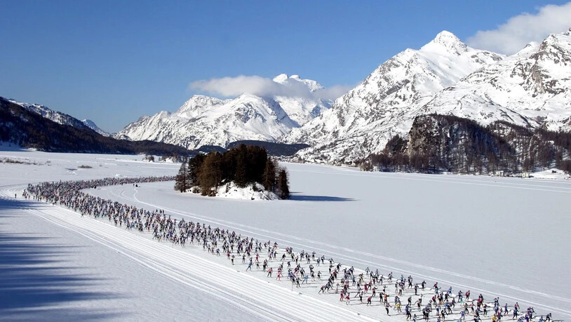 Freunde des Langlaufsports kommen am Engadin Skimarathon auf ihre Kosten.