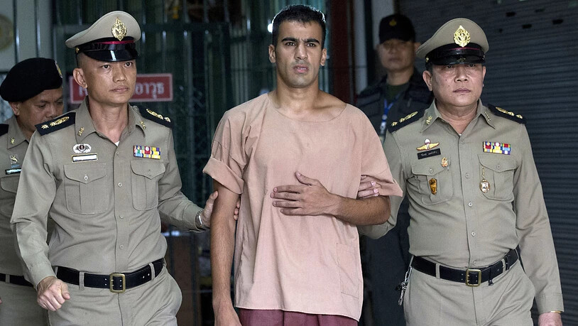 Muss die Auslieferung nach Bahrain nicht mehr fürchten: Der Fussballer Hakeem Al-Araibi nach einer Anhörung vor dem Kriminalgericht in Bangkok.