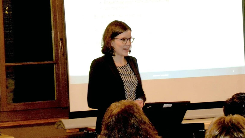 Referierte im Benkner Gemeindehaussaal zum Thema Selbstvorsorge: die Rechtsanwältin und Noratin Karin Blöchlinger.