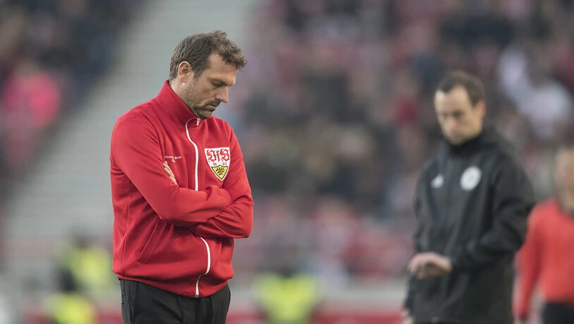 Der Druck auf Stuttgart-Coach Markus Weinzierl dürfte nach der Niederlage gegen Leipzig weiter zunehmen