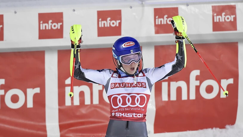 Nach dem Sieg im Parallel-Slalom in Stockholm ist Shiffrin auch die kleine Kristallkugel des Slalom-Weltcups nicht mehr zu nehmen