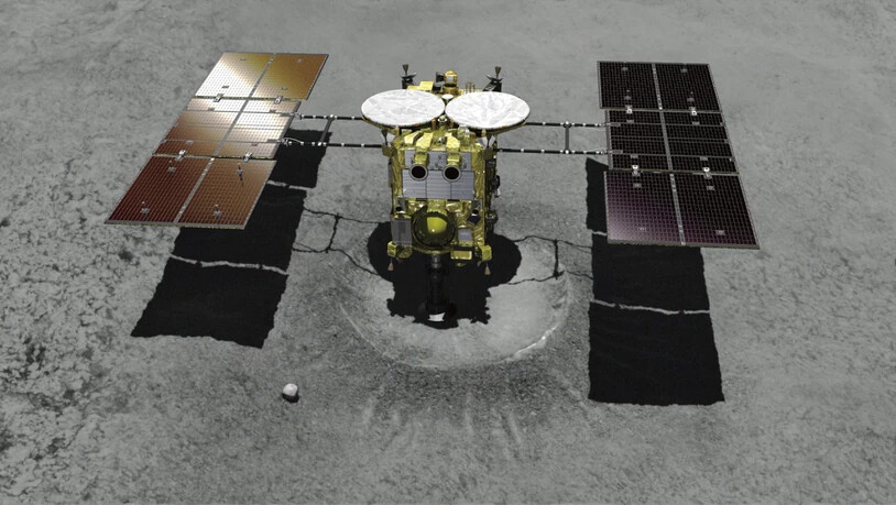 Die japanische Raumsonde "Hayabusa2" ist auf dem Asteroiden Ryugu gelandet. (Symbolbild)
