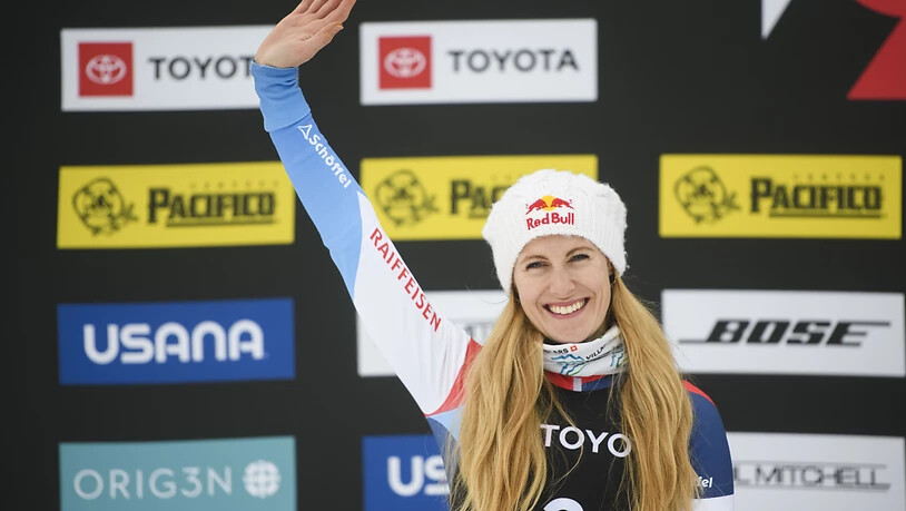 Fanny Smith will auch beim Saison-Finale in Veysonnaz vom Siegerpodest winken