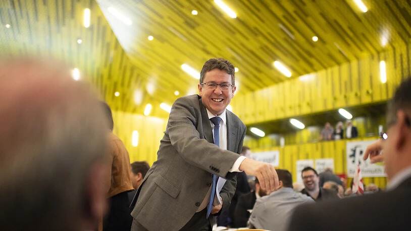 Wunden lecken nach der Schlappe in Zürich - und dann wieder lächeln: SVP-Präsident Albert Rösti an der Delegiertenversammlung im Thurgau.