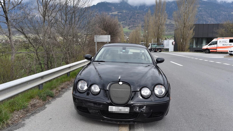Das von der A13 kommende Auto.