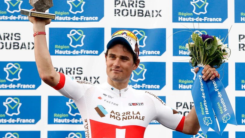 Platz 2 hinter Weltmeister Peter Sagan: Der Aargauer Silvan Dillier war 2018 bei Paris - Roubaix die grosse Überraschung