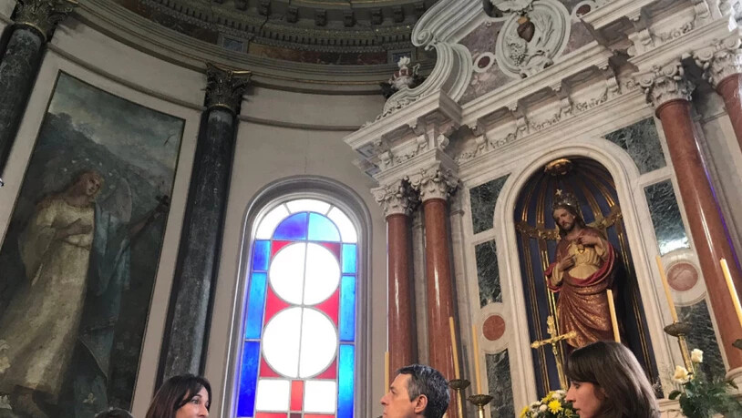 Bundesrat Cassis hat die Kathedrale von San José di Mayo in Uruguay besucht. Dort befinden sich Werke des aus dem Tessin stammenden Künstlers Martino Perlasca.