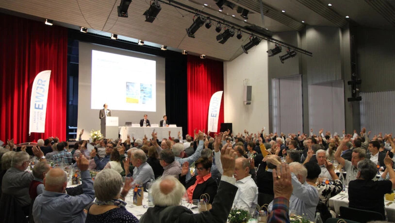 Erfolgreich: Die Aktionäre der EWJR AG genehmigen alle Anträge an der Generalversammlung.