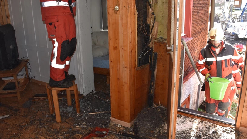 In Davos brannte es Mittwochmorgen.