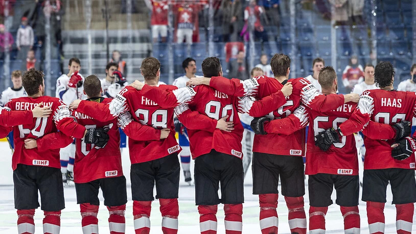 An dieses Bild vom siegreichen Schweizer Team kann man sich an der Eishockey-WM gewöhnen