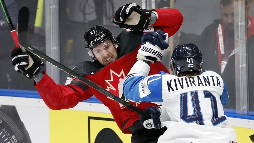 Finnland behielt im Final die Oberhand - im Bild Joel Kiviranta gegen Kanadas Torschützen Shea Theodore