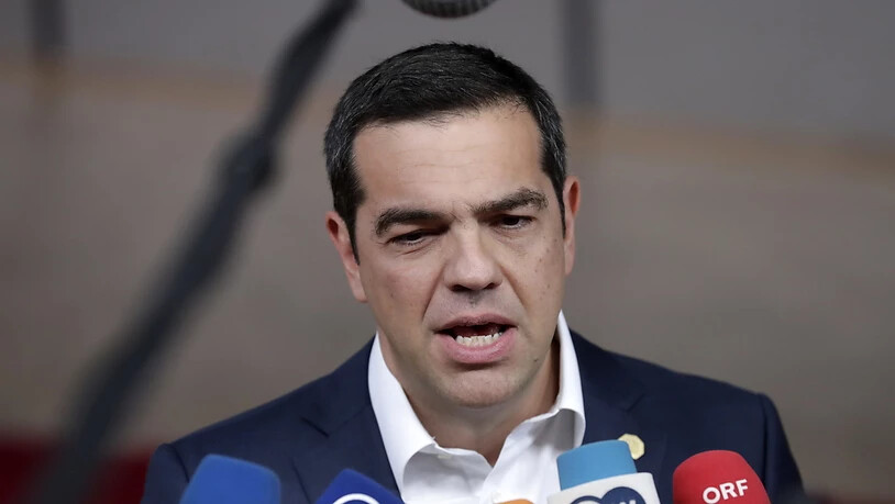Die vorgezogene Parlamentswahl in Griechenland wird am 7. Juli abgehalten. Der griechische Ministerpräsident Alexis Tsipras (im Bild) hatte Neuwahlen nach dem Debakel seiner linken Syriza-Partei bei der Europawahl am Sonntag angekündigt.