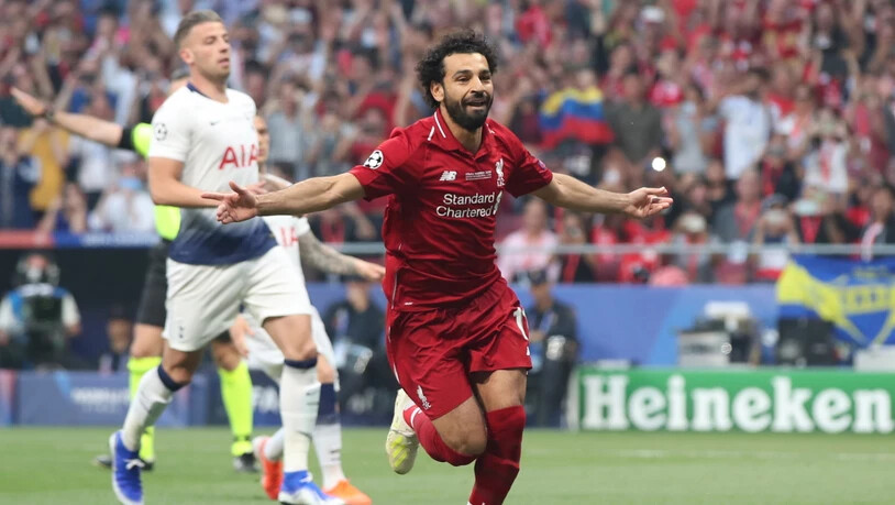 Schütze des frühen 1:0: Mohamed Salah brachte Liverpool mit seinem Handspenalty bereits in der 2. Minute in die richtige Spur