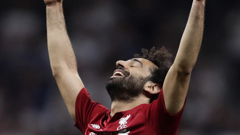 Genau umgekehrte Gefühlslage: Liverpools Matchwinner und Pechvogel des letztjährigen Finals Mohamed Salah