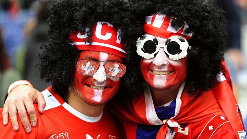Vor Spielbeginn war die Zuversicht bei den Schweizer Fans noch gross
