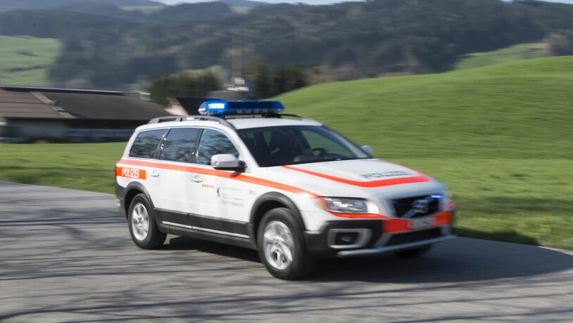 Die Polizei musste ausrücken, nachdem bei Baumfällarbeiten in Appenzell ein Ast auf einen Velofahrer gestürzt und diesen erheblich verletzt hatte. (KEYSTONE/Gian Ehrenzeller)