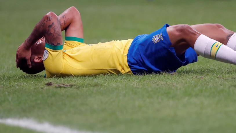 Brasilien (hier Gabriel Jesus) enttäuscht in seinem zweiten Spiel der Copa America