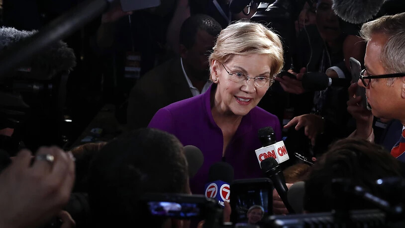 Schnitt bei der TV-Debatte gut ab: Die Senatorin und Präsidentschaftskandidatin Elizabeth Warren.