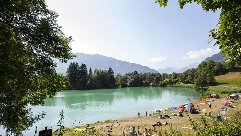 Der Canovasee im Domleschg wird auch mal über 20 Grad warm. 
