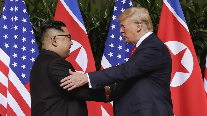 US-Präsident Donald Trump hat Nordkoreas Machthaber Kim Jong Un ein neues Treffen in der entmilitarisierten Zone zwischen Nord- und Südkorea angeboten. (Archivbild)