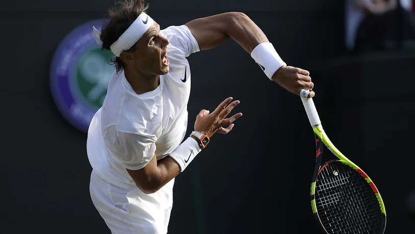 Rafael Nadal schlug in Wimbledon bislang sehr stark auf