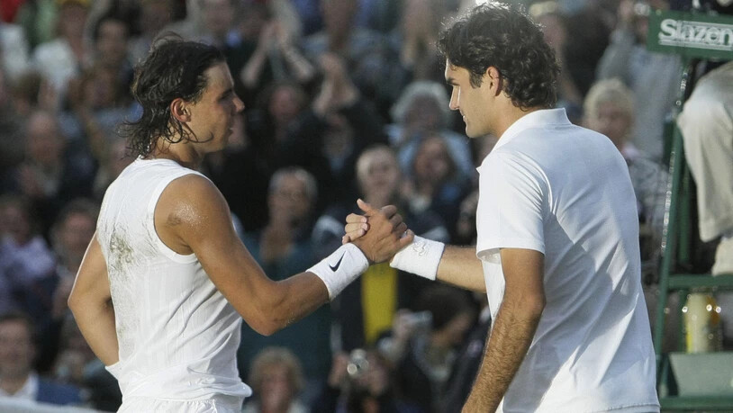 Am Freitag kommt es in Wimbledon zur Neuauflage des epischen Finals von 2008 zwischen Rafael Nadal und Roger Federer