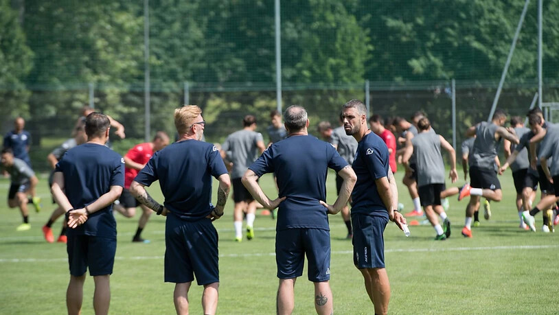 Lugano-Coach Fabio Celestini (rechts) erhält eine neue Kraft im Sturm