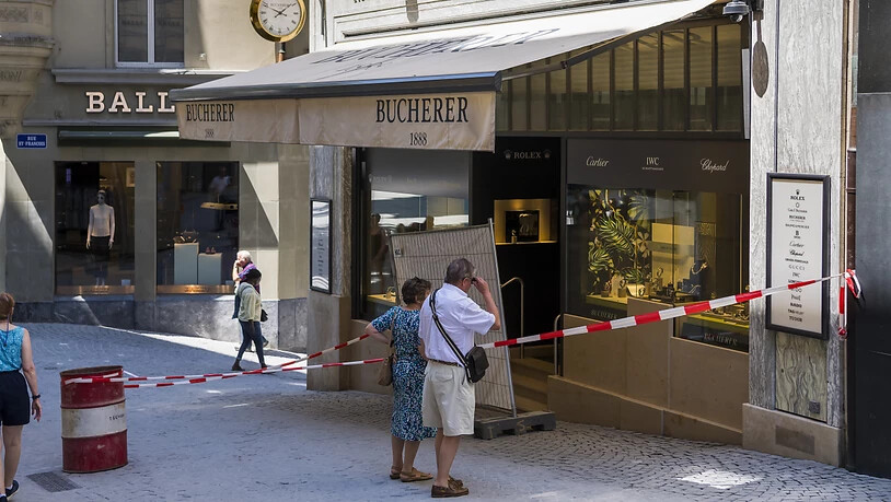 Die Täter griffen am helllichten Tag in der Innenstadt von Lausanne zu.