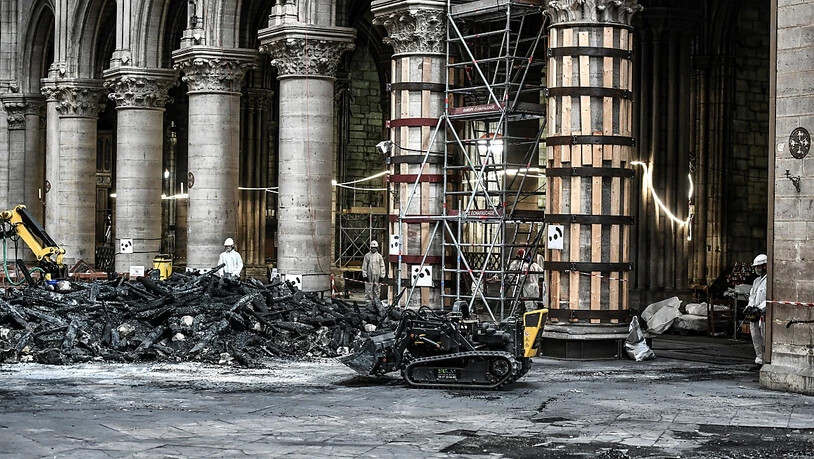 Die Umgebung der Pariser Kathedrale von Notre-Dame ist nach dem verheerenden Brand vor drei Monaten mit Blei vergiftet. (Archivbild)