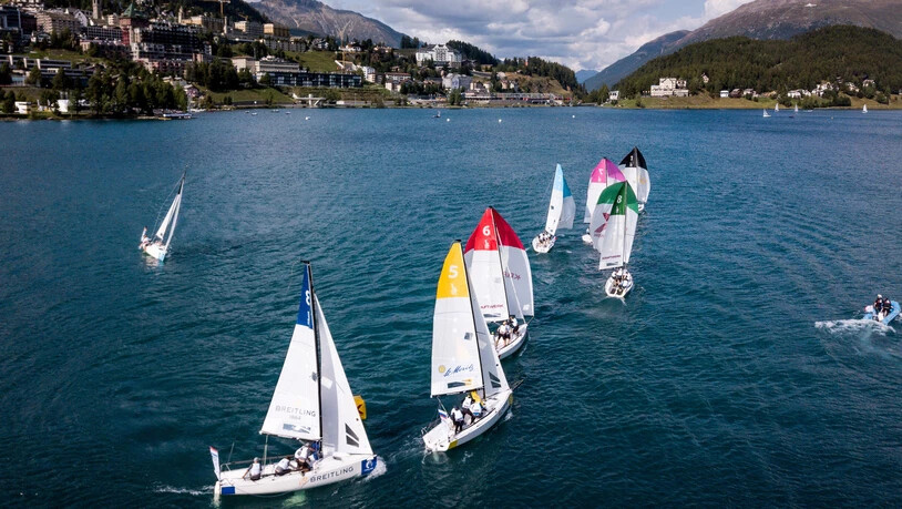 In St. Moritz möglich: Segelsport der Extraklasse vor malerischer Kulisse.