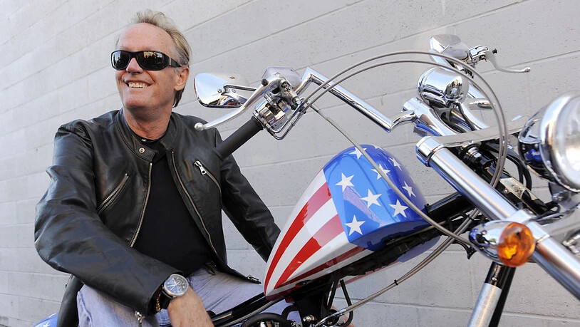 1969 wurde Peter Fonda als Motorradfreak "Captain America" in dem Kult-Streifen "Easy Rider" zum Idol der Hippie-Bewegung. (Archivbild)