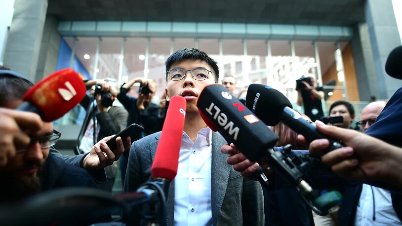 "Hongkong ist das neue Berlin in einem neuen Kalten Krieg", sagte Joshua Wong, ein führender Aktivist der Protestbewegung in Hongkong, vor den Medien in Berlin.