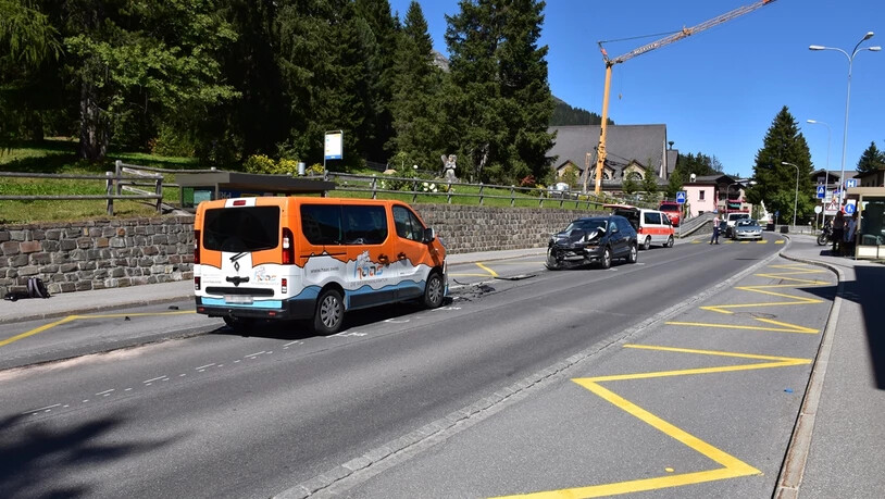 Zum Unfall kam es ganz in der Nähe des Spital Davos.
