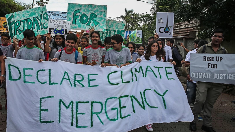 Auch in Indien, wie hier in Mumbai, gab es Kundgebungen für mehr Klimaschutz.