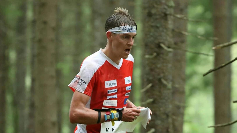 Matthias Kyburz realisierte am Heim-Weltcup in Laufen bereits den 44. Weltcup-Podestplatz seiner Karriere