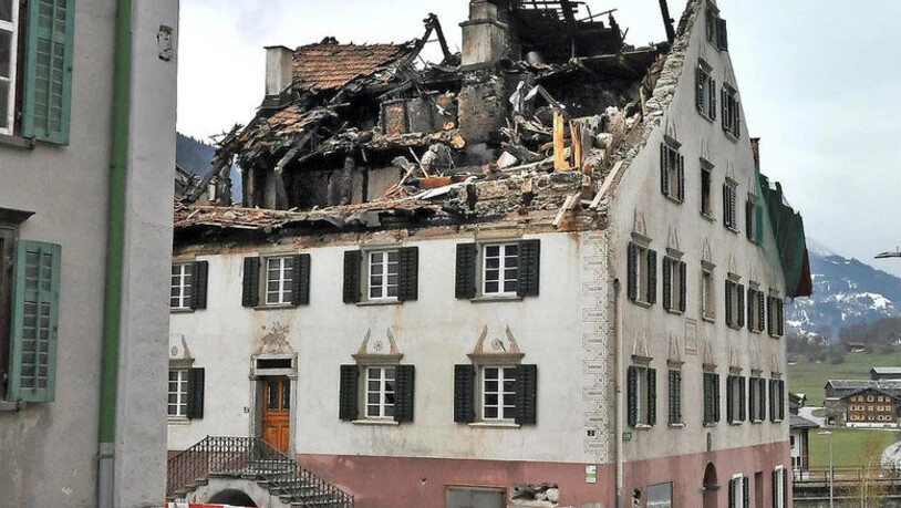 Das Geburtshaus von Alois Carigiet ist im Februar teilweise abgebrannt.
