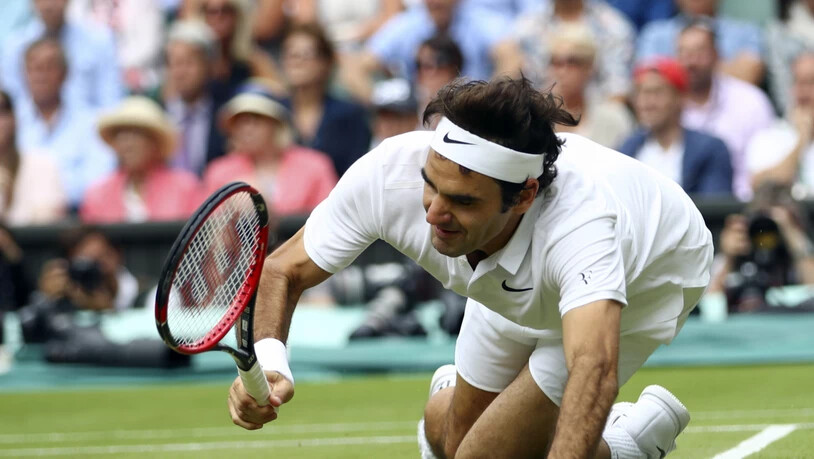 Schmerzhafte Erinnerung: 2016 musste Federer nach Wimbledon die Saison abbrechen und sich am Knie operieren lassen. Er verpasste deshalb die Olympischen Spiele in Rio, wo er unter anderem mit Martina Hingis hätte Mixed spielen wollen