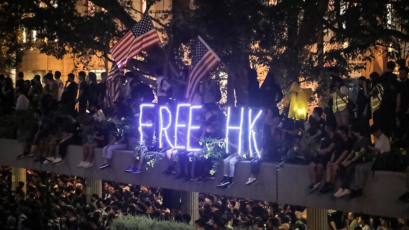 Die Erwartungen an den US-Kongress sind hoch bei den Demonstrierenden in Hongkong.