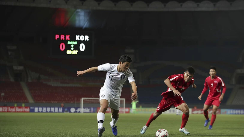Nordkorea gegen Südkorea: Ein 0:0 ohne Zuschauer.