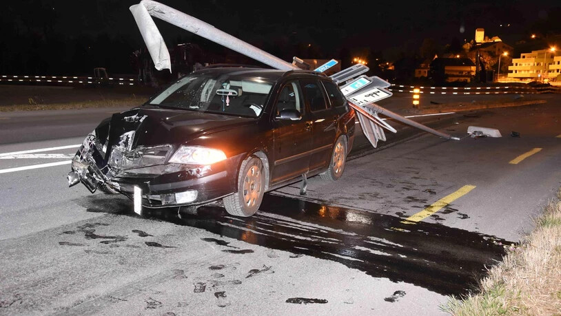 Das hier war Kollision Nummer drei für Auto und Fahrerin.