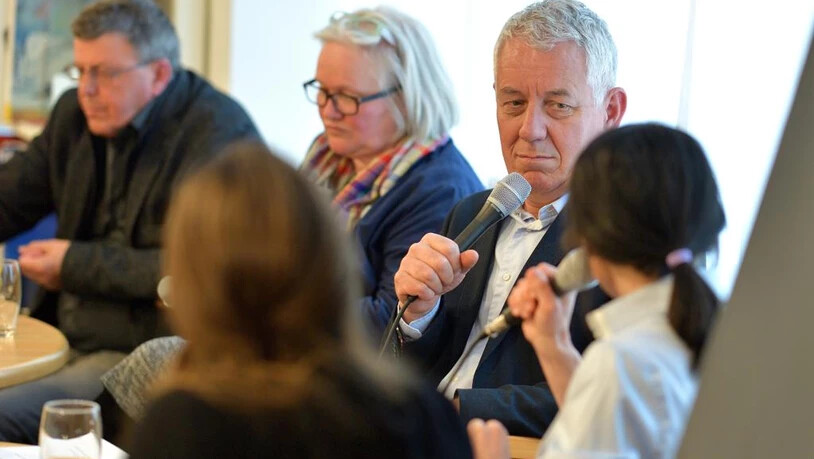 Röbi Koller, hier bei einem Anlass in Chur im April 2019.
