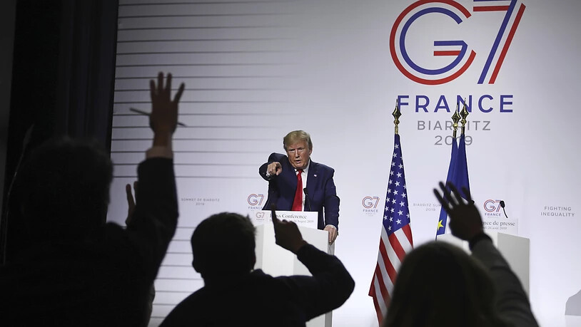 US-Präsident Donald Trump am G7-Gipfel im französischen Biarritz im August 2019. (Archivbild)