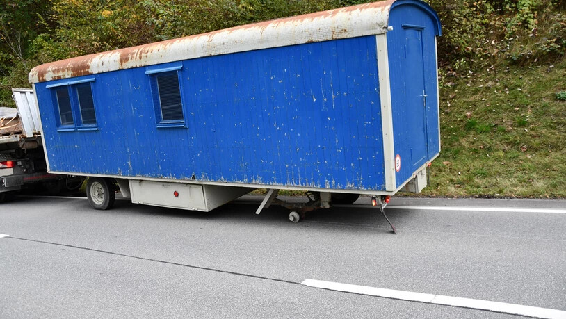 Der Anhänger war weit über dem zugelassenen Gewicht.