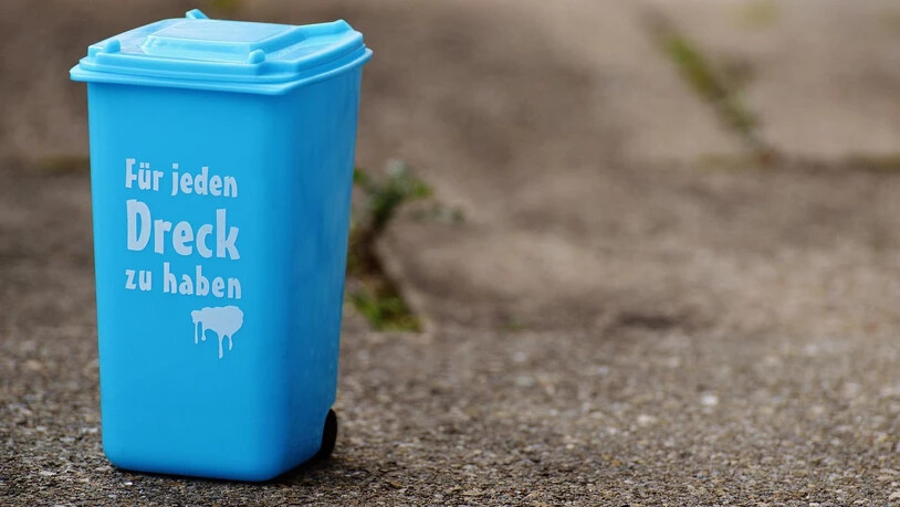 Für den Müll ist auch dieser Miniatur-Mülleimer. Danke für deinen Dienst.