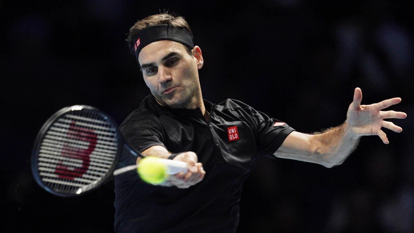 Geglückte Reaktion auf die Niederlage im ersten Gruppenspiel: Roger Federer wahrte an den ATP Finals seine Chance auf die Halbfinals mit einem Zweisatz-Sieg gegen Matteo Berrettini
