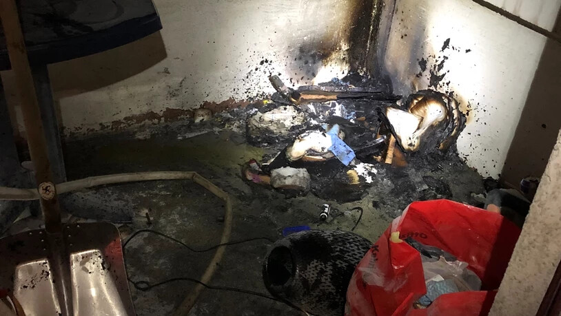 Der 28-jährige Mann wollte Einrichtungsgegenstände verbrennen.