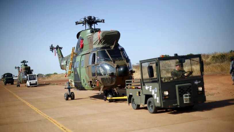 Helikopter der französischen Armee in Mali - bei einem Zusammenstoss zweier Maschinen in der Luft starben 13 französische Soldaten. (Archivbild)